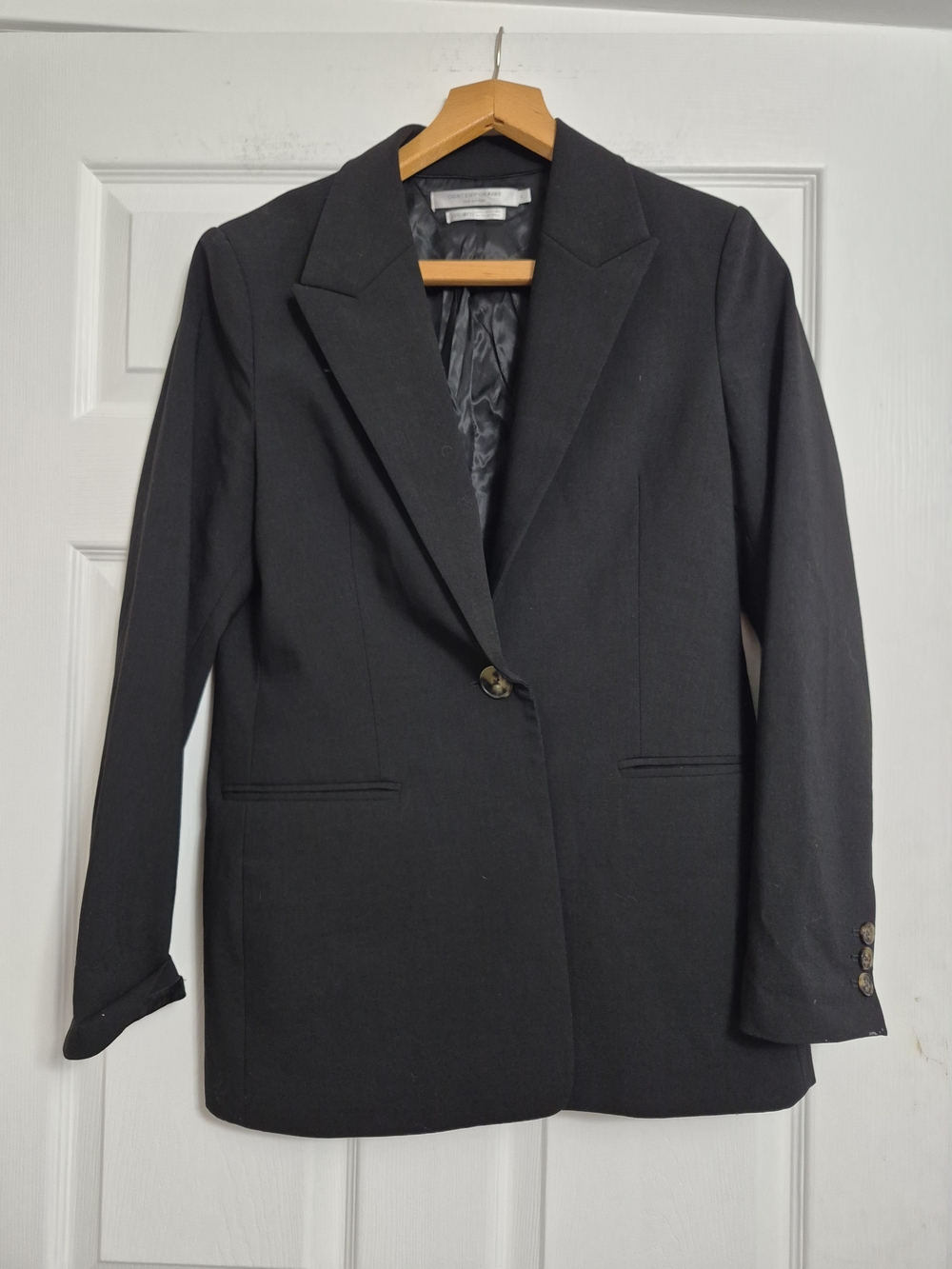Simons Black Single-Button Women's Blazer